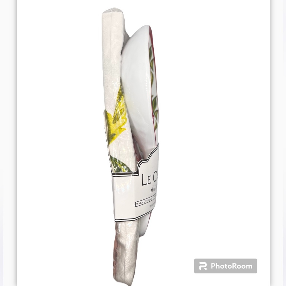 Le Cadeaux Art de La Table Vischio Melamine Spoon Rest & Tea Towel Set Floral - Picture 5 of 10